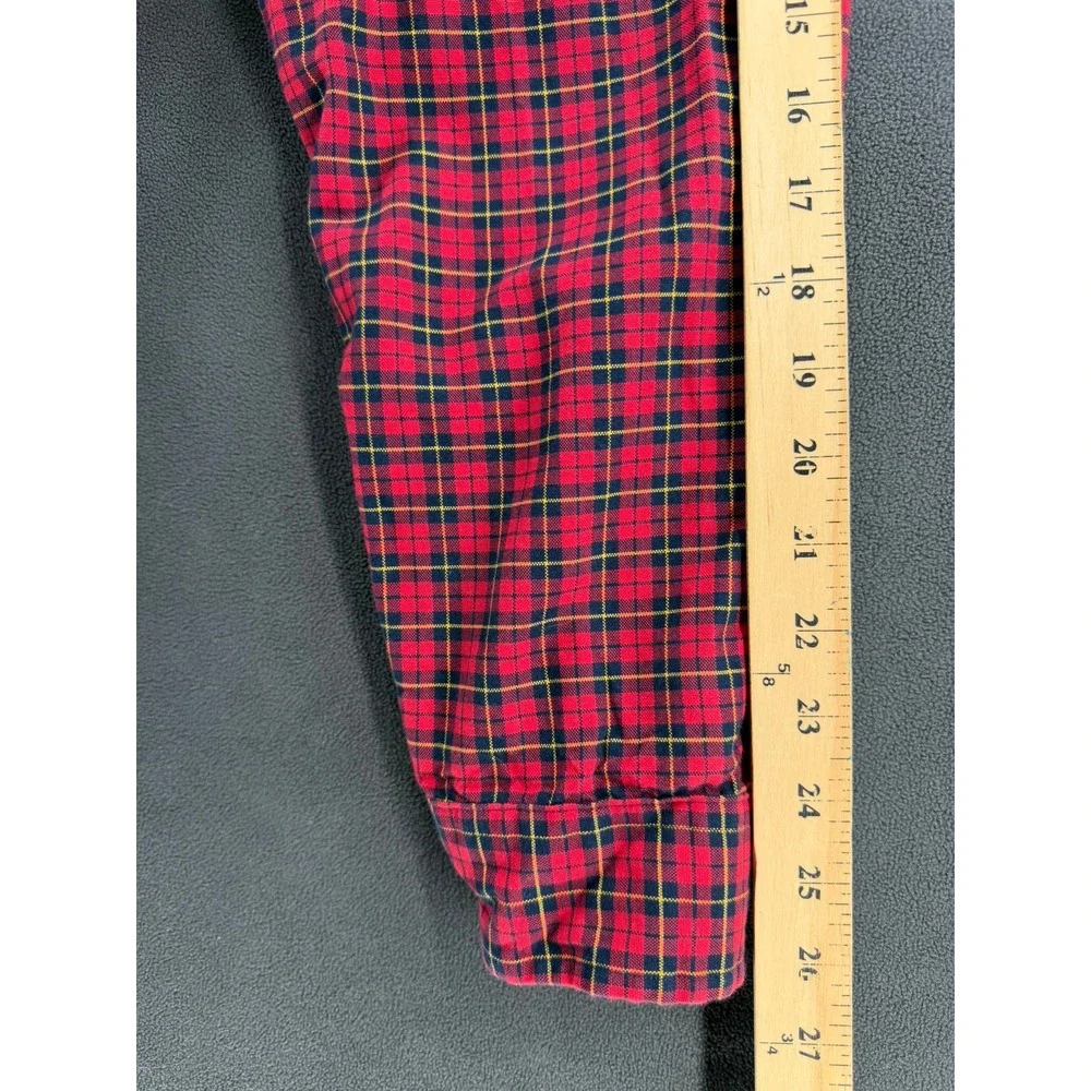 Polo Ralph Lauren Mens XL Classic Fit Red Plaid Button Down Shirt Long Sleeve